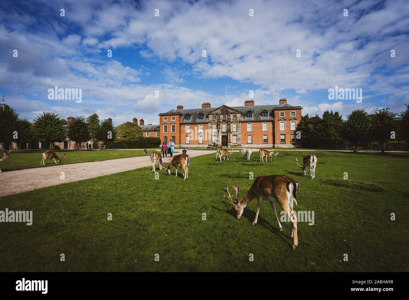 Atemberaubende Landschaft von Wild in Dunham Massey, alten historischen Haus in Greater Manchester, Teil des National Trust Foundation von Eigenschaften in Großbritannien Stockfoto