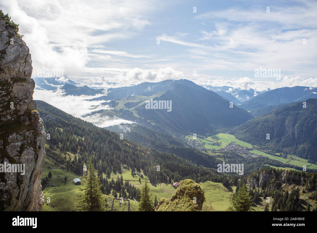 Blick vom Wendelstein. Bayrischzell. Bayern, Deutschland. Alpen Stockfoto