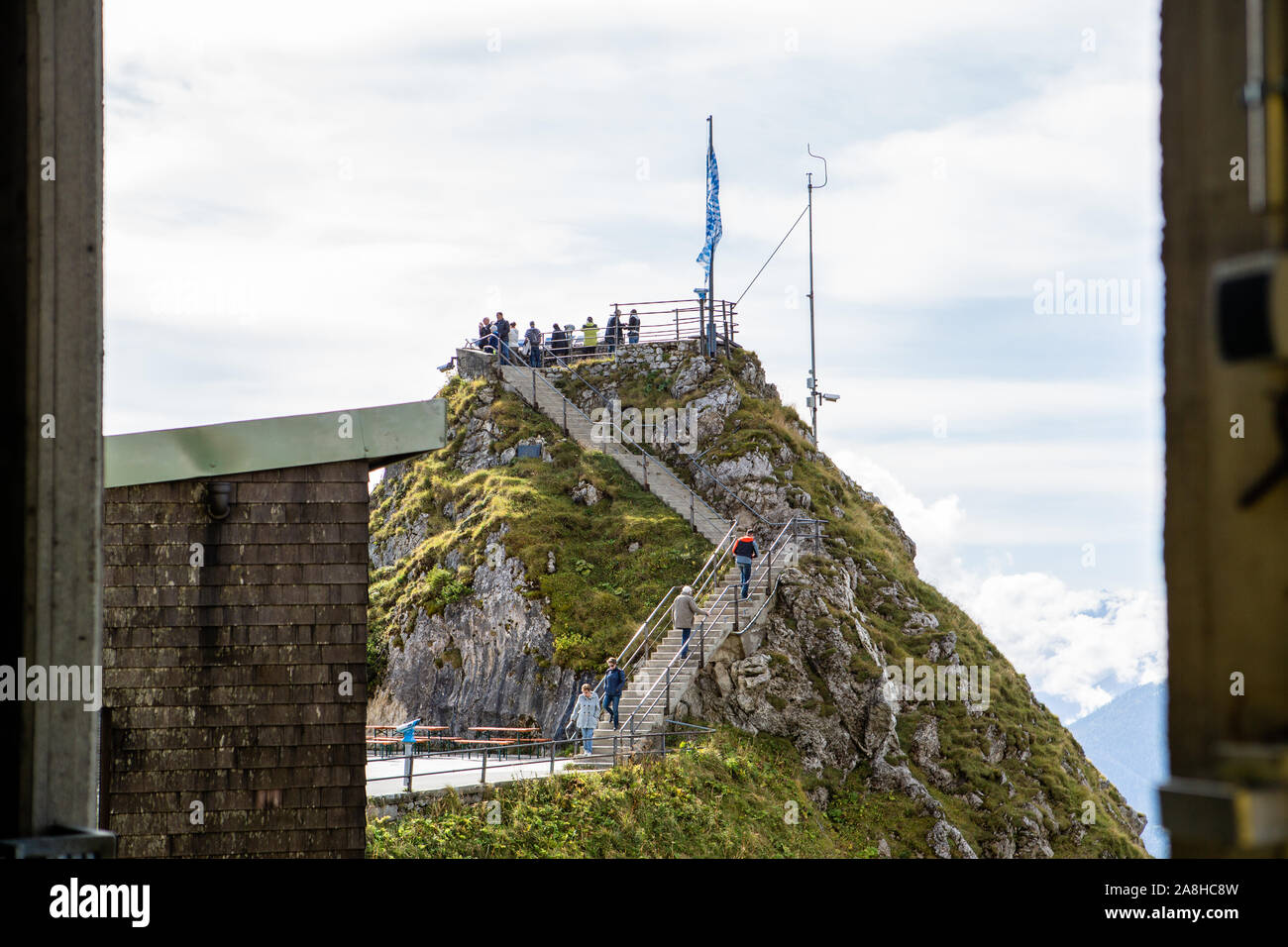 Blick vom Wendelstein. Bayrischzell. Bayern, Deutschland. Alpen Stockfoto