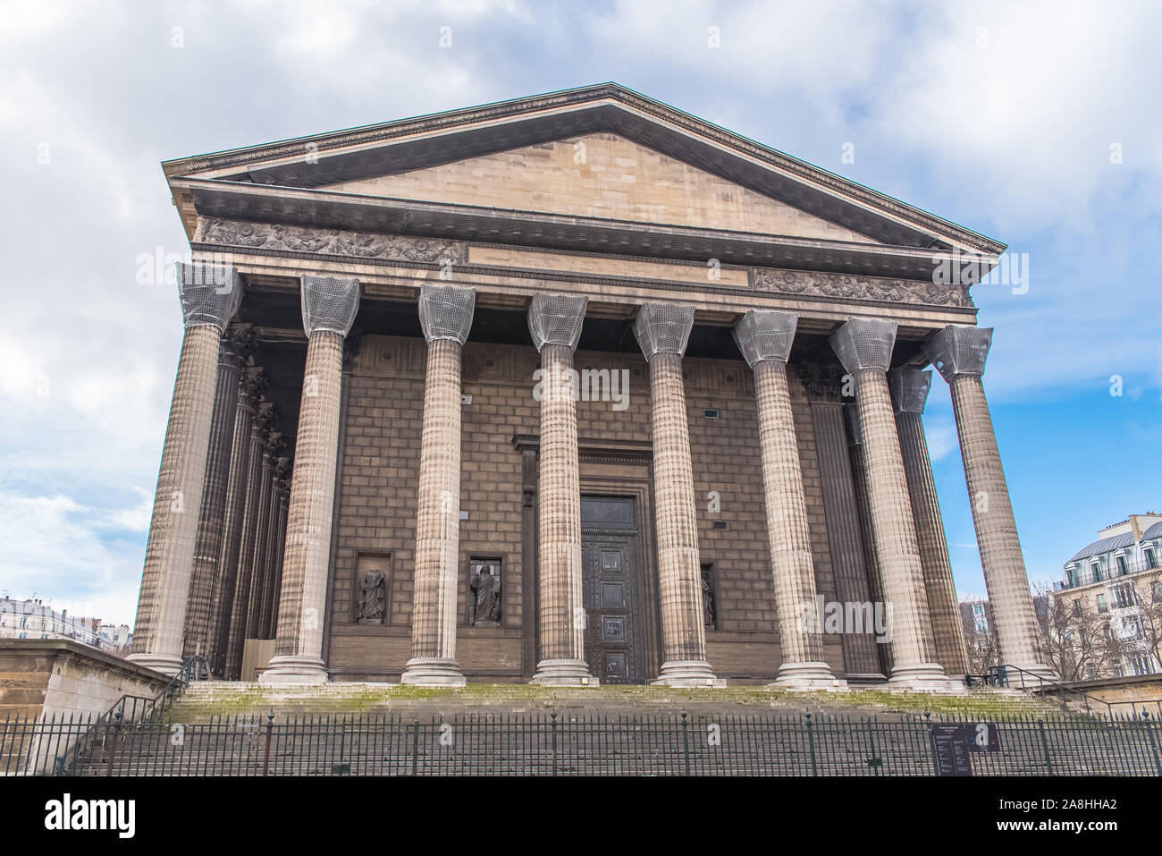 Paris, Madeleine Kirche, schönes Denkmal im Zentrum der französischen Hauptstadt Stockfoto