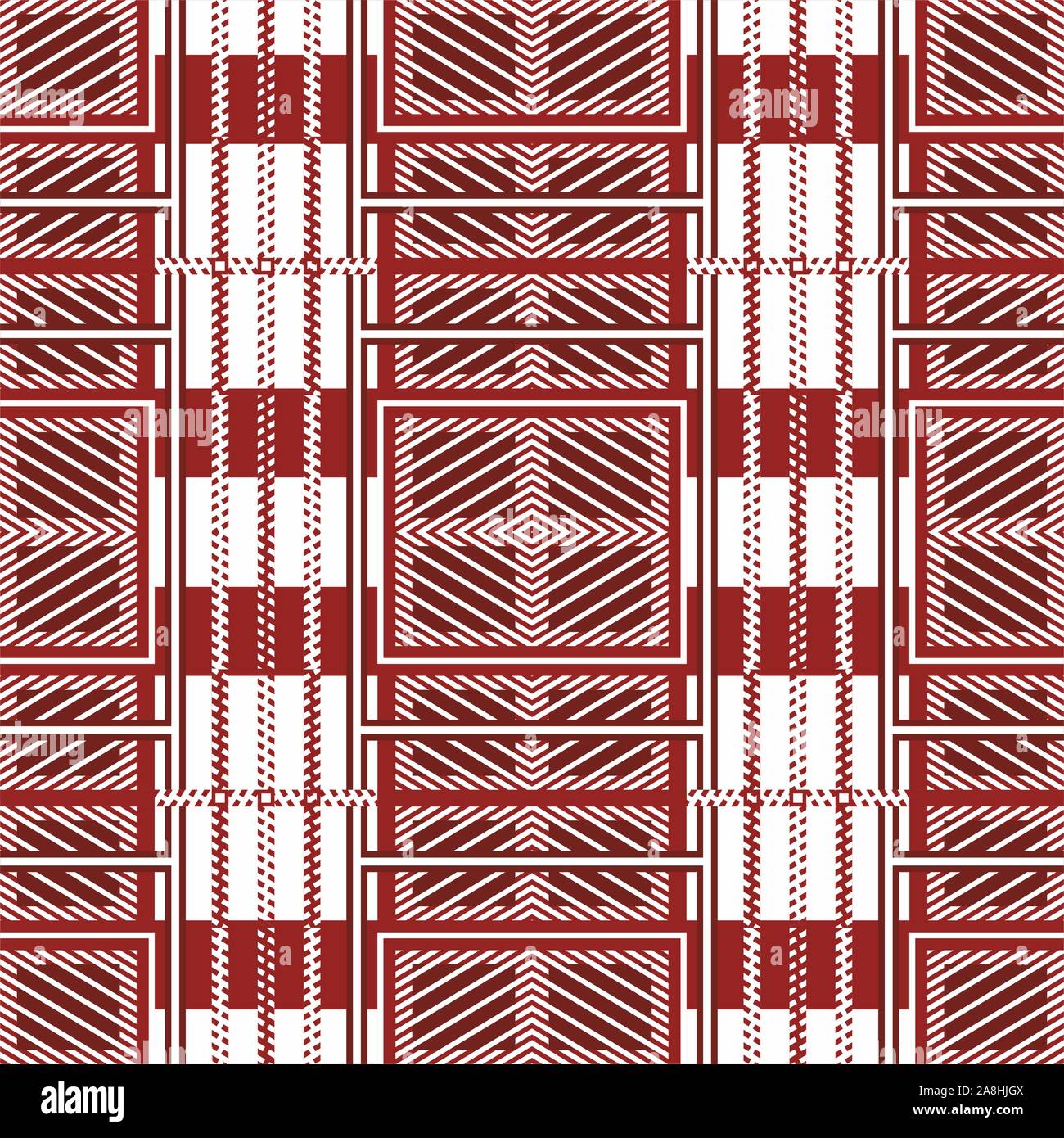 Tartan plaid nahtlose Muster, roter Stoff Textur, Weihnachten Hintergrund. - Vektor Stock Vektor