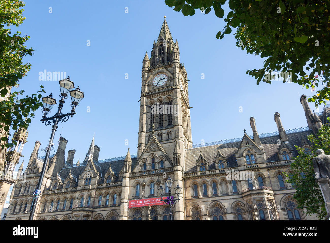 Rathaus von Manchester, Albert Square, Manchester, Greater Manchester, England, Vereinigtes Königreich Stockfoto