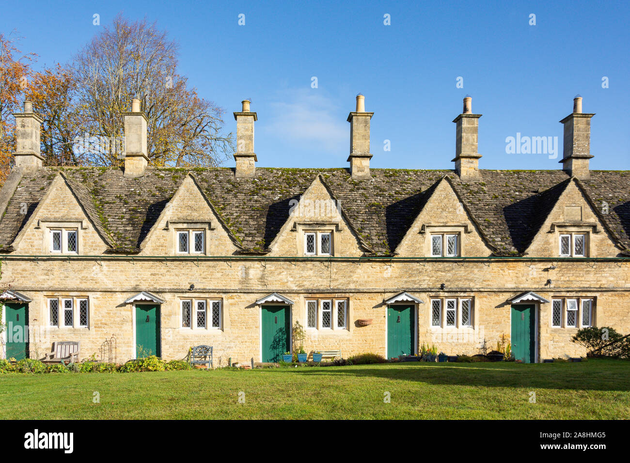 17. jahrhundert Almhouses, Church Street, Chipping Norton, Oxfordshire, England, Vereinigtes Königreich Stockfoto