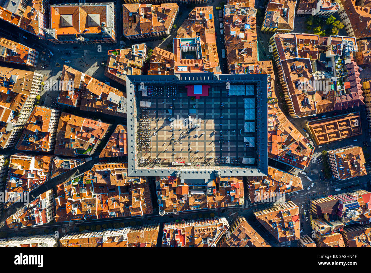 Plaza Mayor, Madrid, Spanien Stockfoto