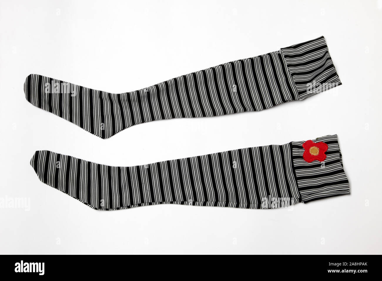 Socken auf einen weißen Hintergrund Stockfoto