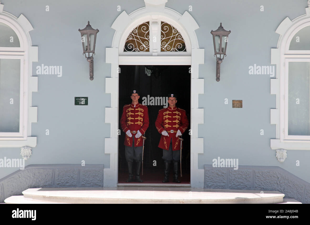 Die Residenz des Präsidenten der Republik Montenegro, in Cetinje, der alten Hauptstadt von Montenegro Stockfoto