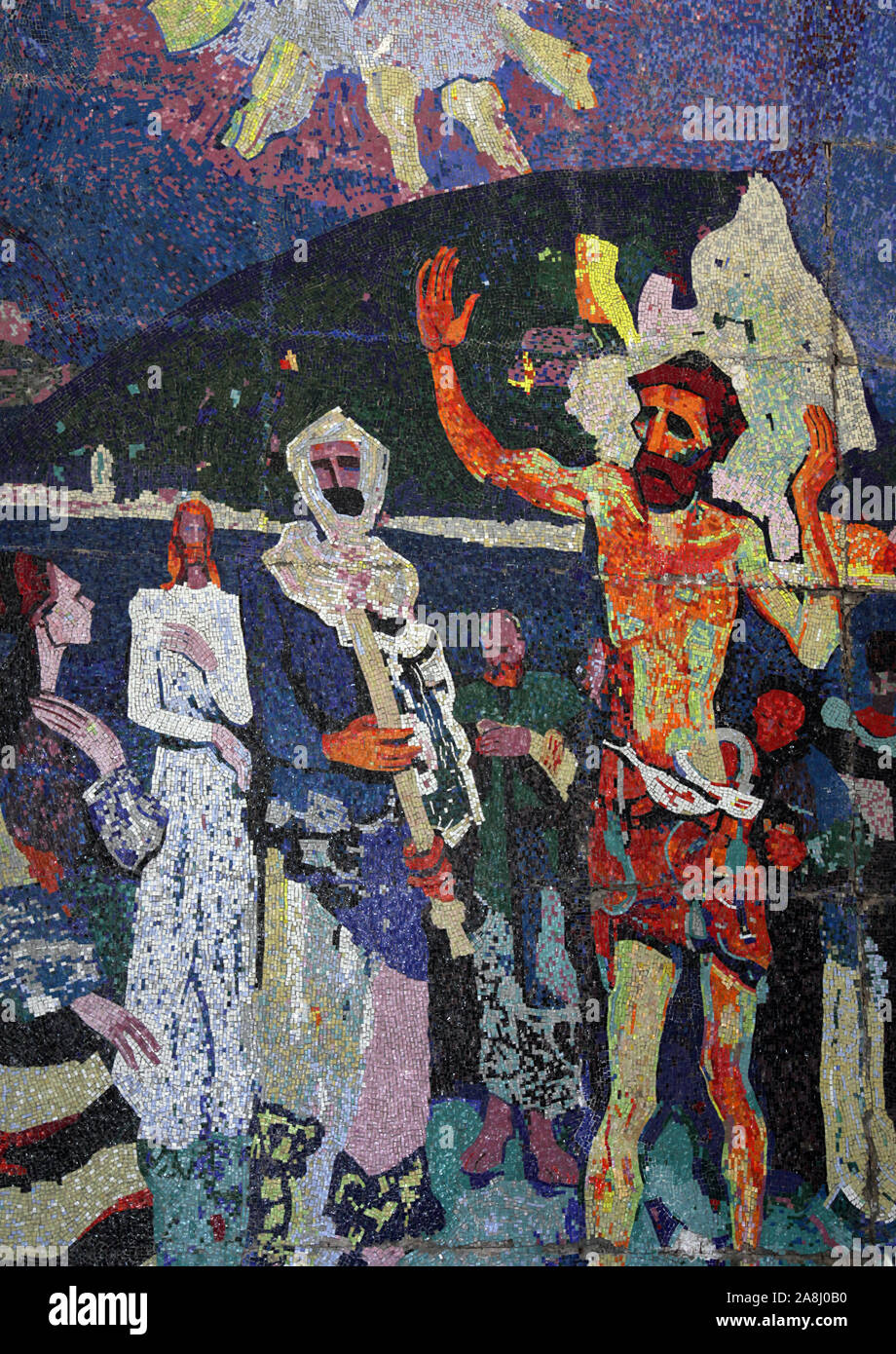 Der hl. Johannes der Täufer, St. Johannes der Täufer katholische Kirche in Budva, Montenegro Stockfoto