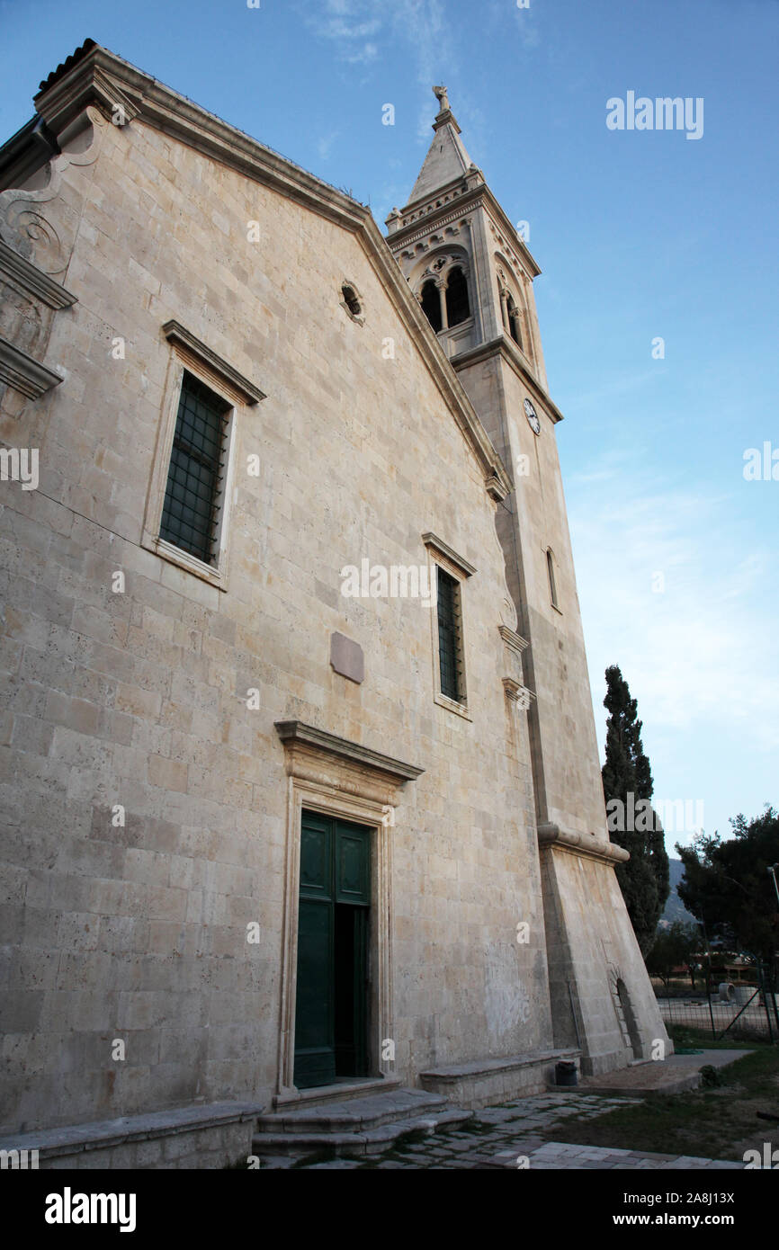 Katholische Kirche Saint Eustache in Dobrota, Montenegro Stockfoto