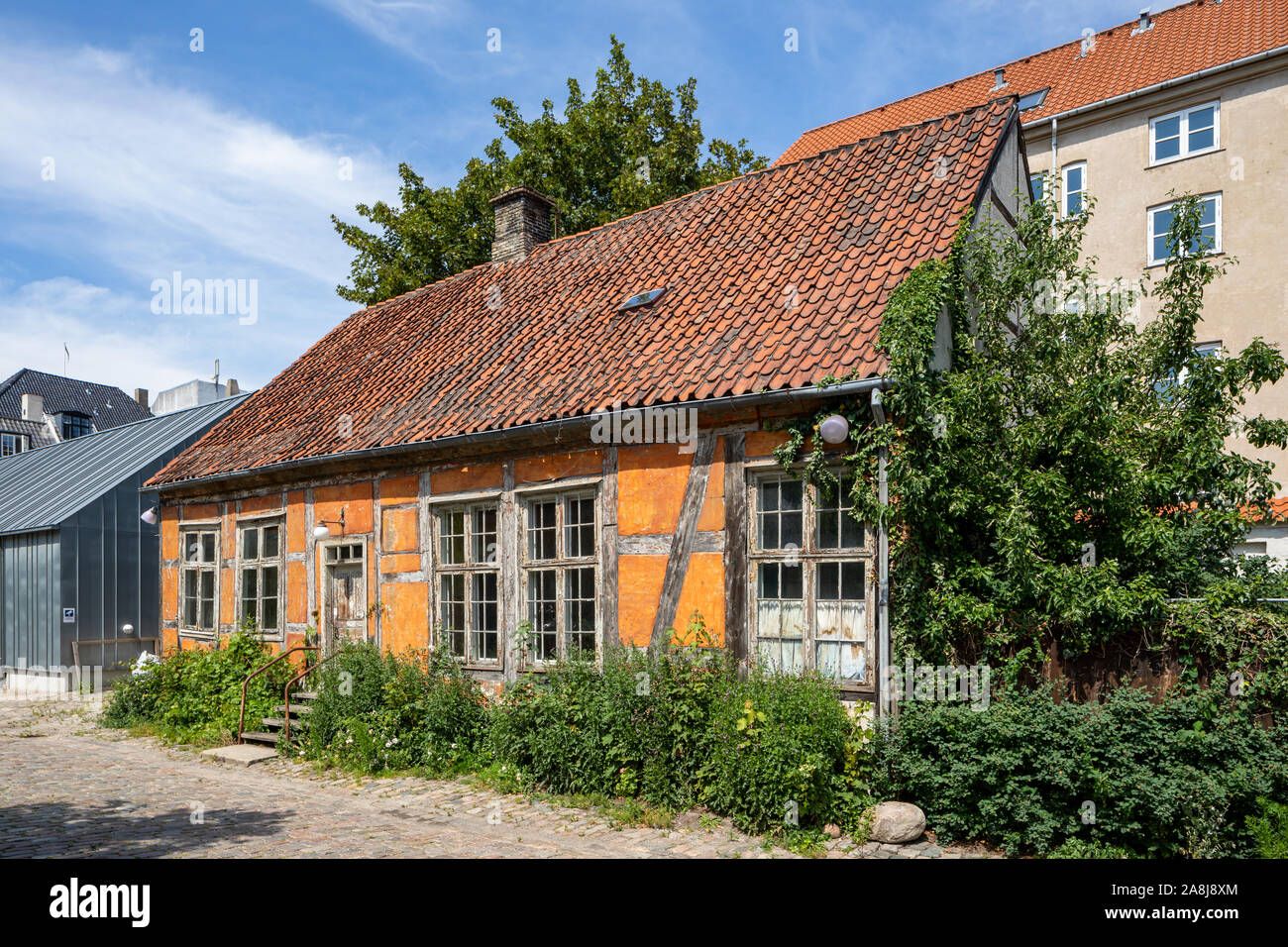Altes Fachwerkhaus in der Bredgade, Kopenhagen, Dänemark Stockfoto