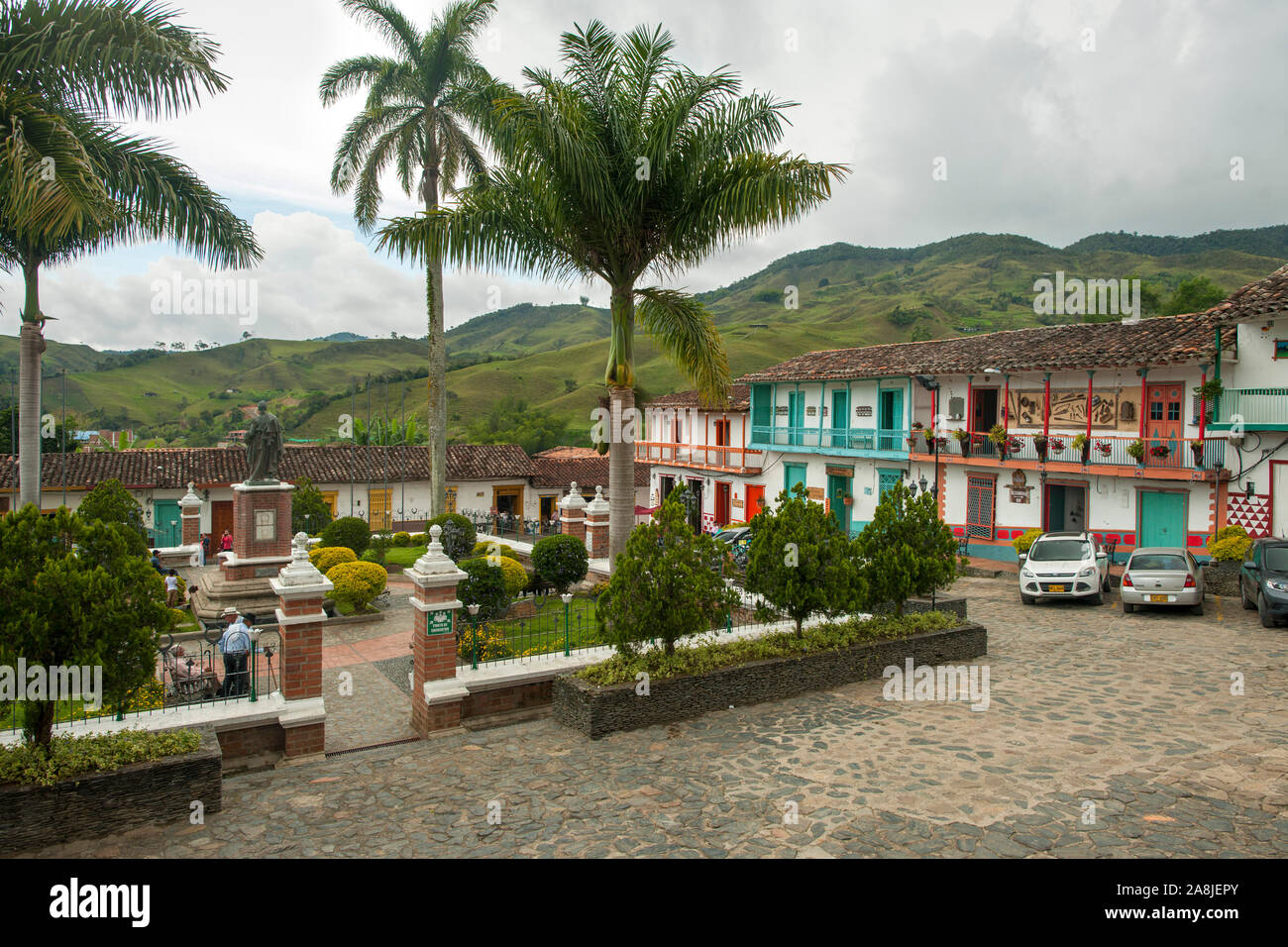 Das Dorf von Concepción, Antioquia, Kolumbien. Stockfoto