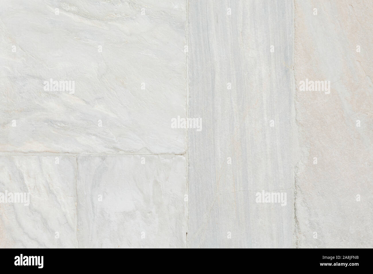 Grauen Stein block Wand in Venedig, Italien. Ideal als Hintergrund, Textur oder Vorlage Stockfoto