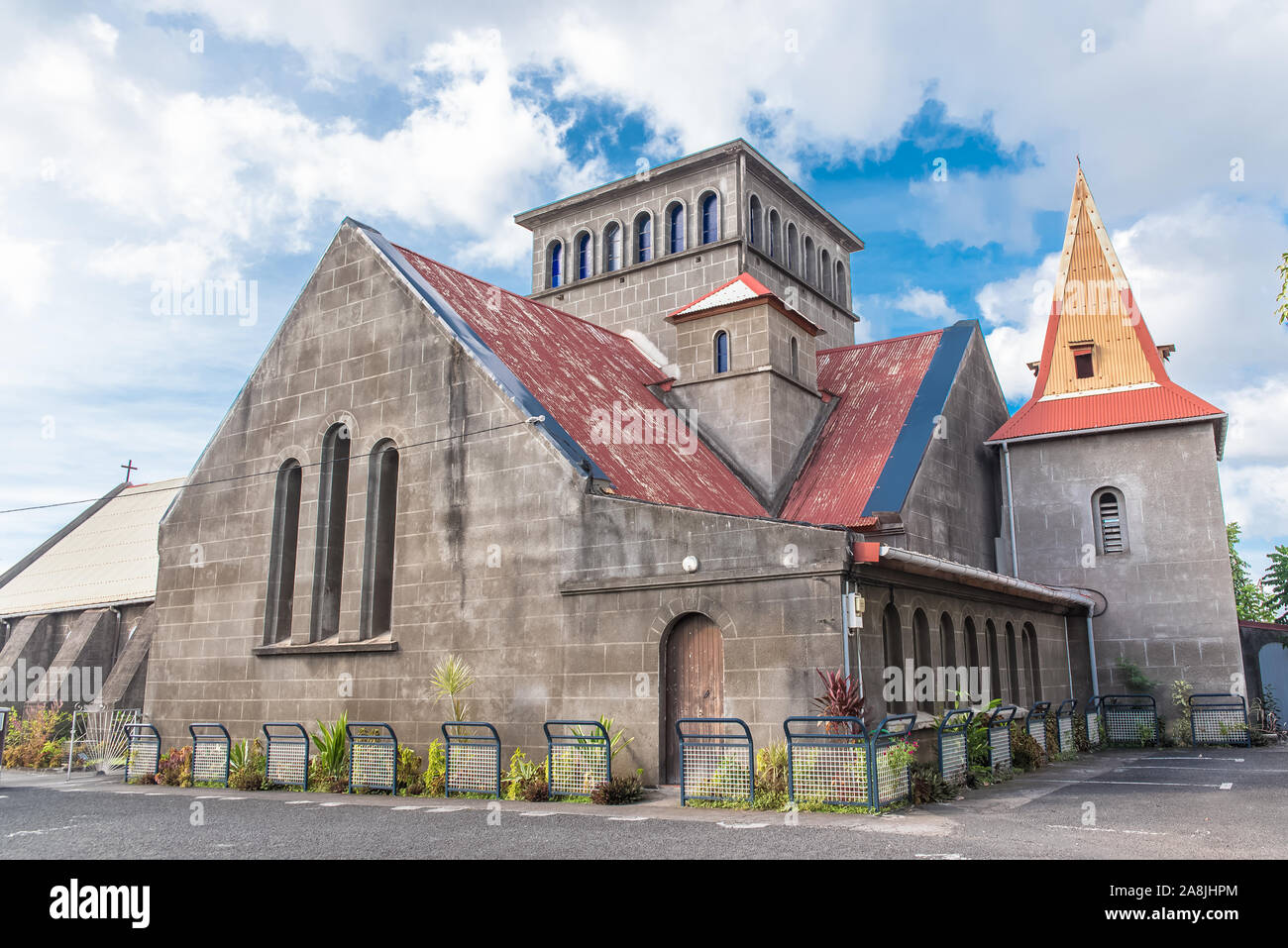 Guadeloupe, Kirche Saint-Joseph im Dorf Vieux-Habitants Stockfoto
