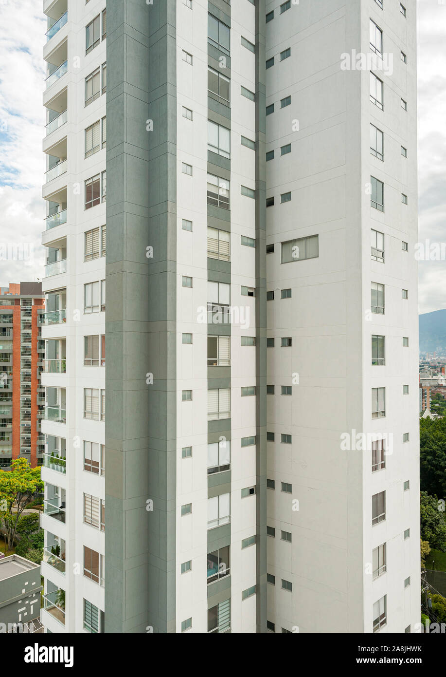 Mehrfamilienhaus in Medellin, Kolumbien. Stockfoto