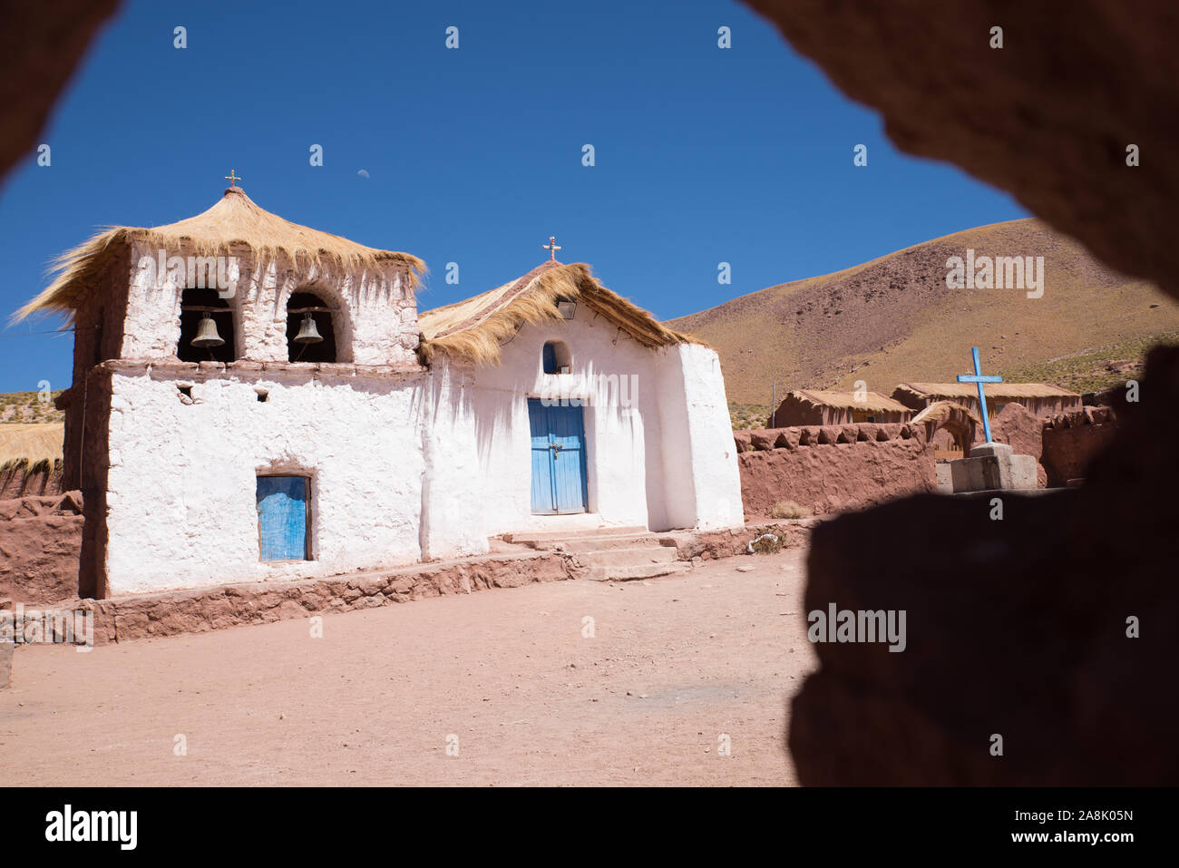 Machuca Dorf in der Nähe von Gayser del Tatio, Atacama-wüste, Chile Stockfoto