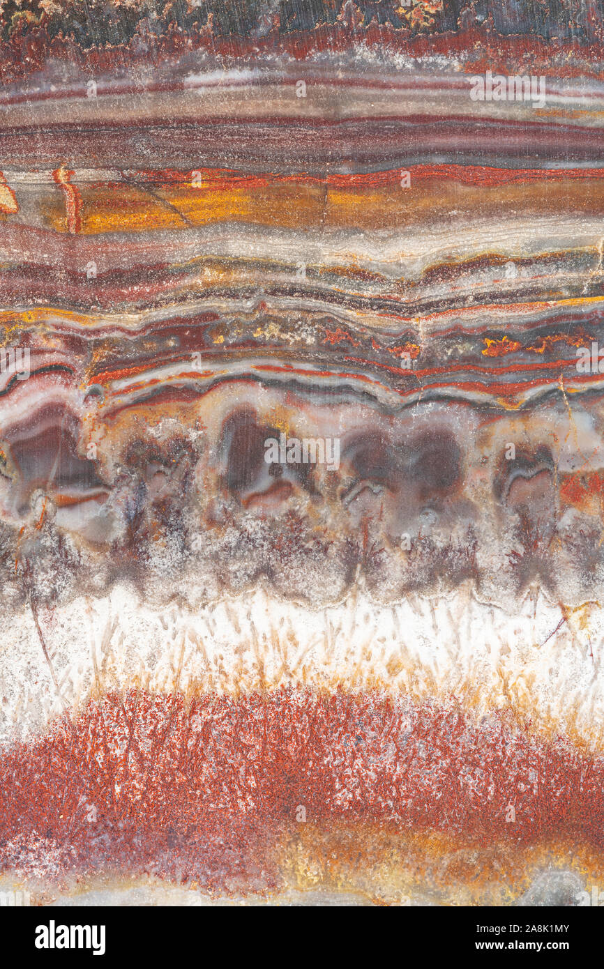 Geschliffen und poliert natürliche Mineralien, mit freundlicher Genehmigung von Joy & Co rock Store, Grand Marais, MN, USA, von Dominique Braud/Dembinsky Foto Assoc Stockfoto