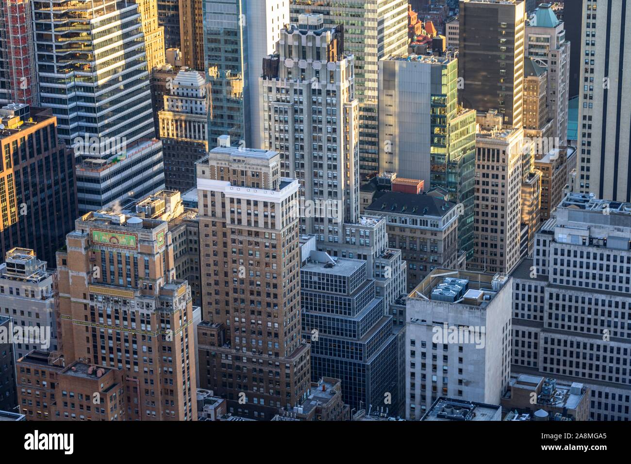 Wolkenkratzer, Hochhäuser in Midtown Manhattan, New York City, New York State, USA Stockfoto