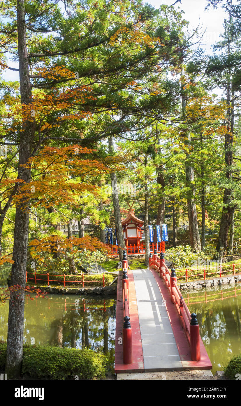 Präfektur Wakayama, Japan - 31. Oktober 2019: Mount Koya, der jedoch der gemeinhin übliche Name für ein riesiger Tempel Siedlung in der Präfektur Wakayama. Stockfoto