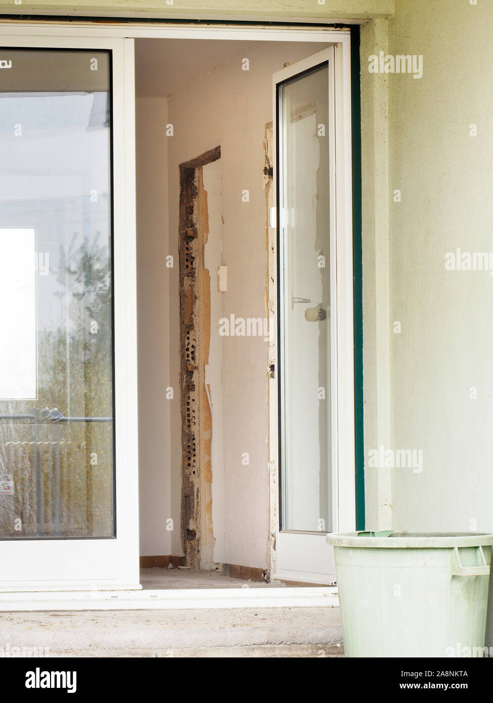 Abriss einer Wohnsiedlung in Regensdorf ZH Stockfoto