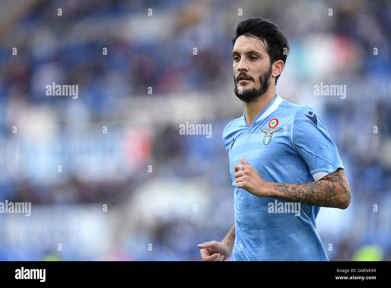 Rom, Italien. 10 Nov, 2019. Luis Alberto der SS Lazio während der Serie ein Match zwischen Latium und Lecce im Stadio Olimpico, Rom, Italien Am 10. November 2019. Foto von Giuseppe Maffia. Credit: UK Sport Pics Ltd/Alamy leben Nachrichten Stockfoto