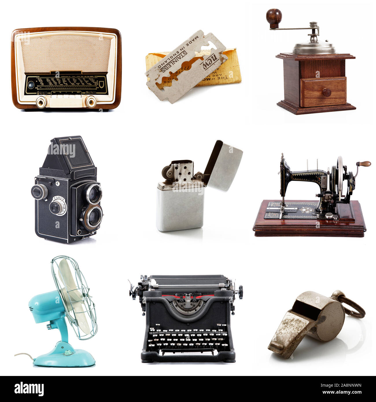 Ein original großen Jahrgang Objekte Sammlung Stockfoto