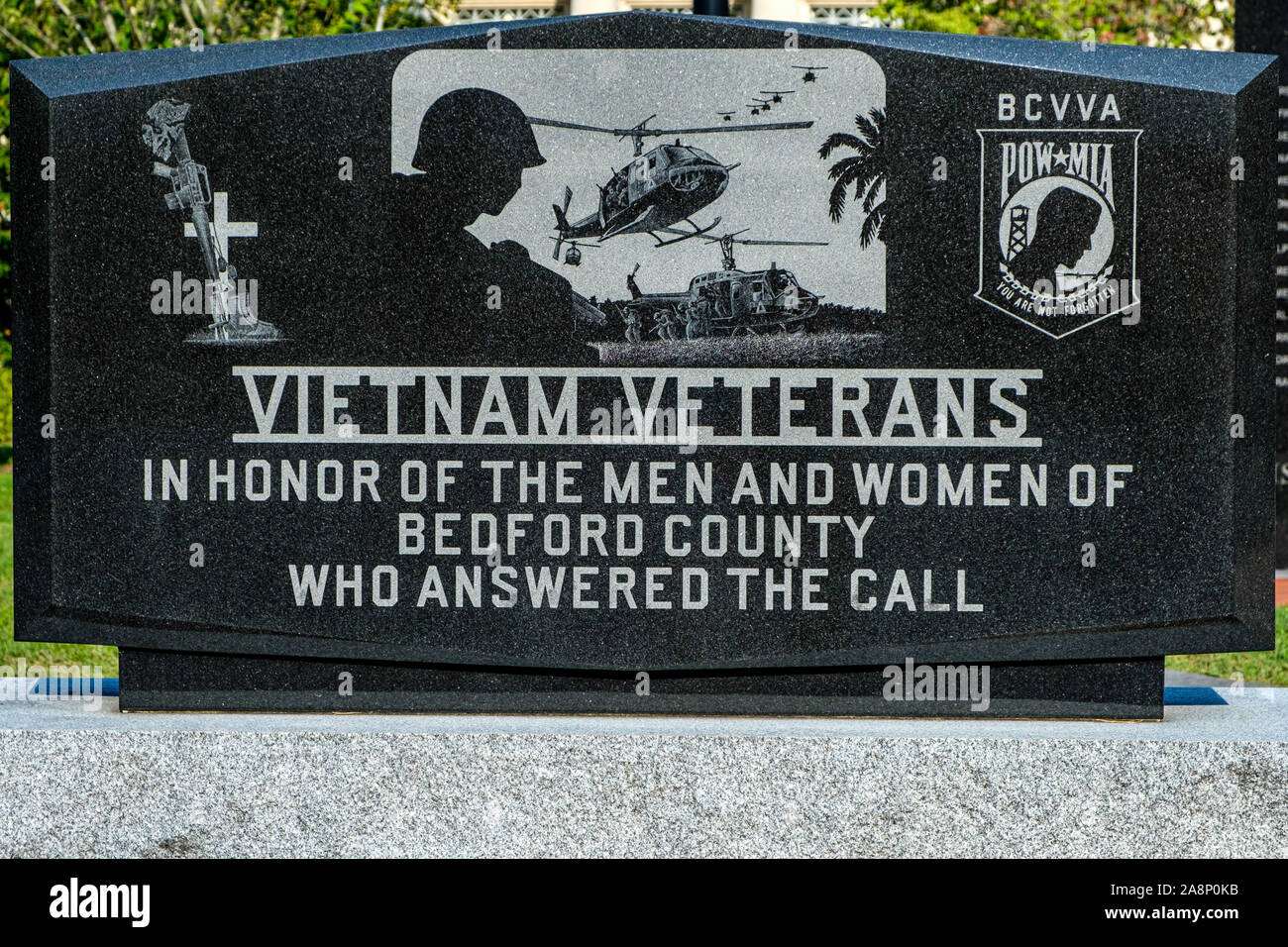 Vietnam Veterans Memorial, Veteranen Grove, Courthouse Square, South Juliana Street, Bedford, PA Stockfoto