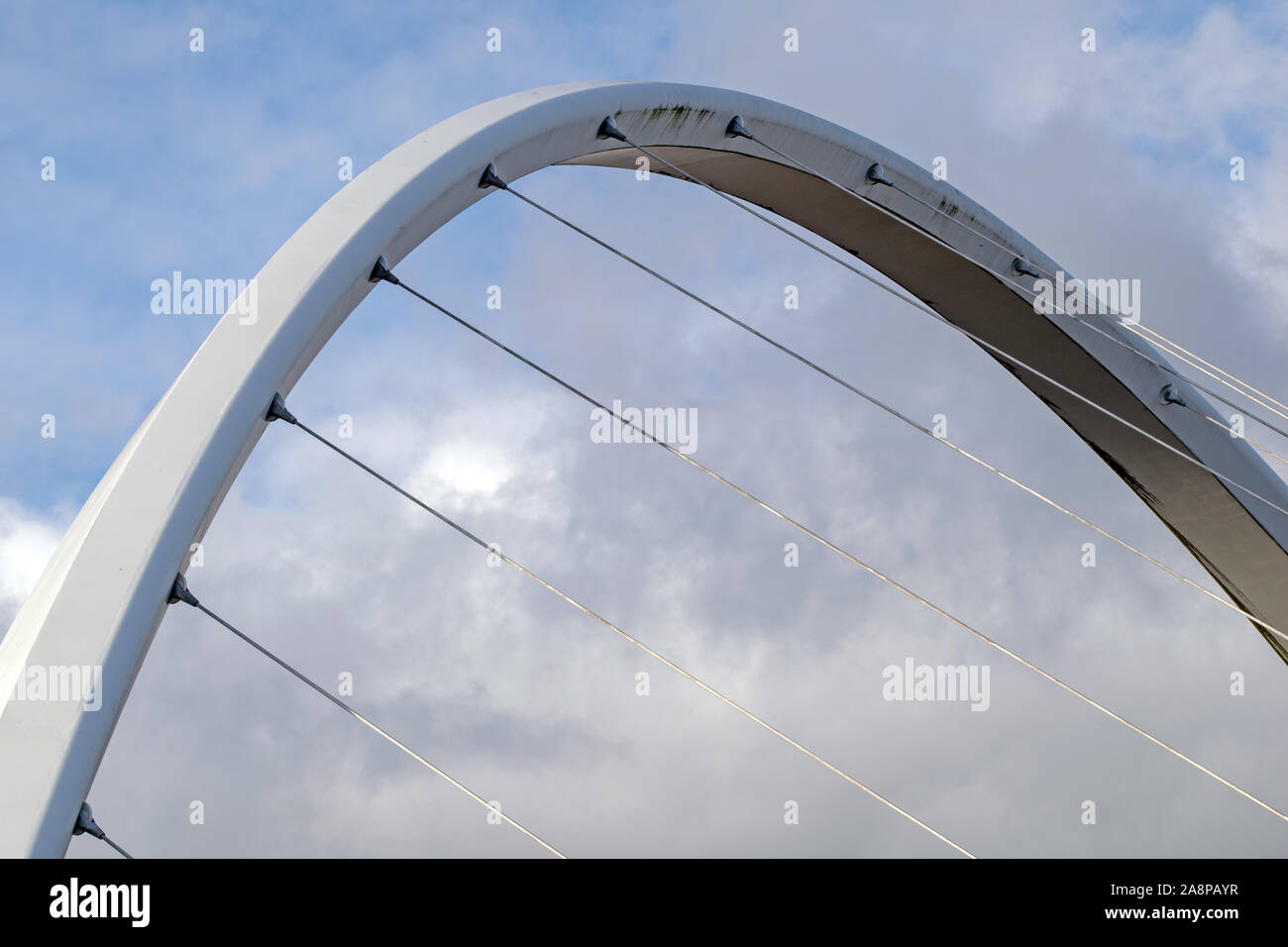 Das Milenium Brücke am Kai, Newcastle upon Tyne Stockfoto