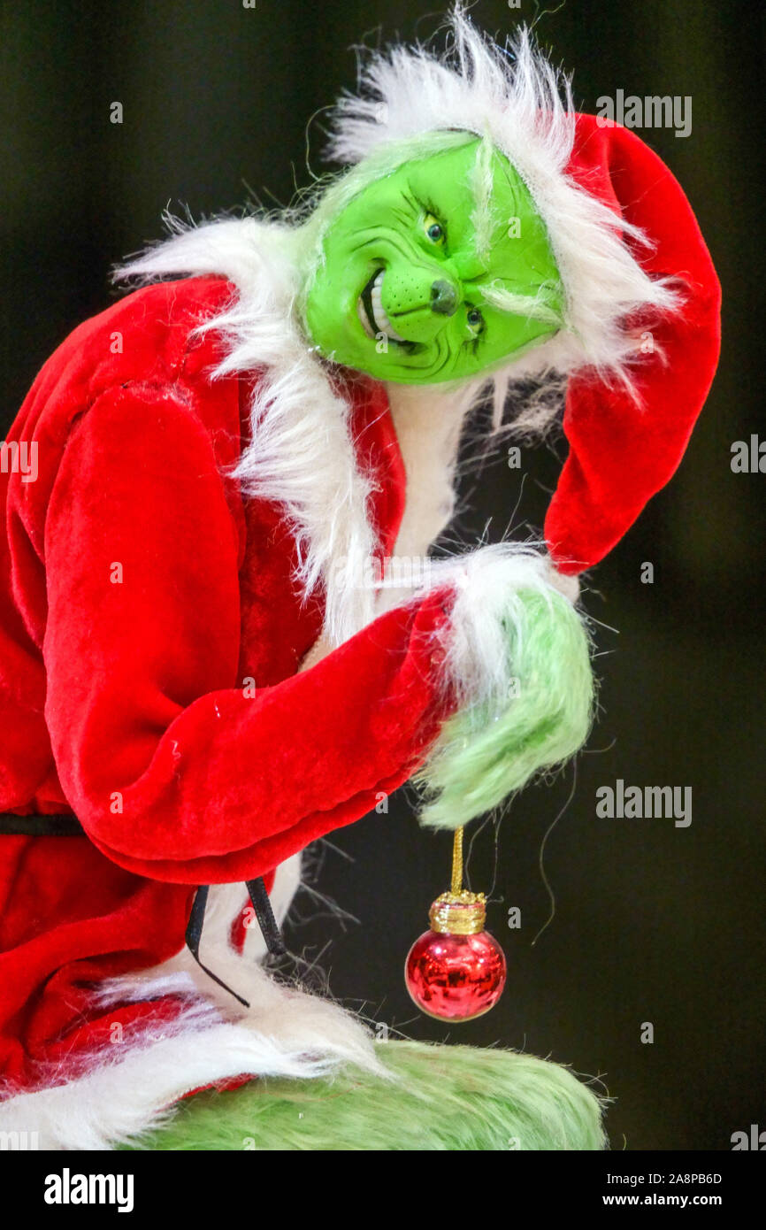 Grinch Weihnachten Stockfoto