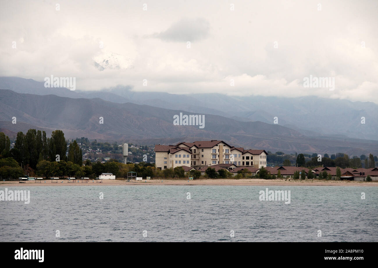 Nördlichen Ufer des Issyk-Kul See in Kirgisistan Stockfoto
