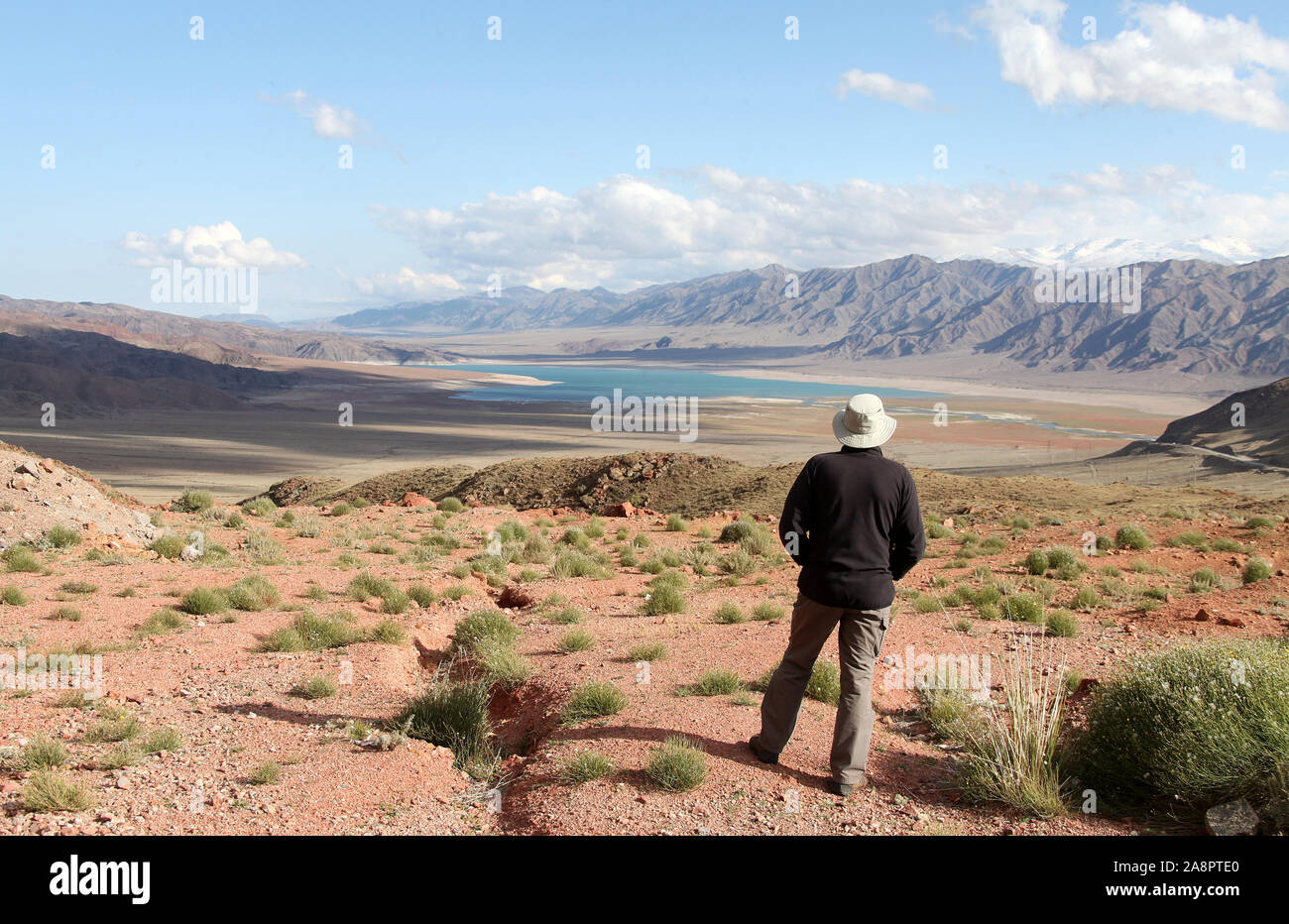 Reisenden in Kirgisistan Stockfoto