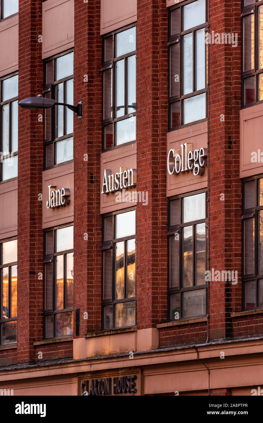 Jane Austen College Norwich ist eine sekundäre Freie Schule im Zentrum von Norwich, im Jahr 2014 eröffnet. Stockfoto