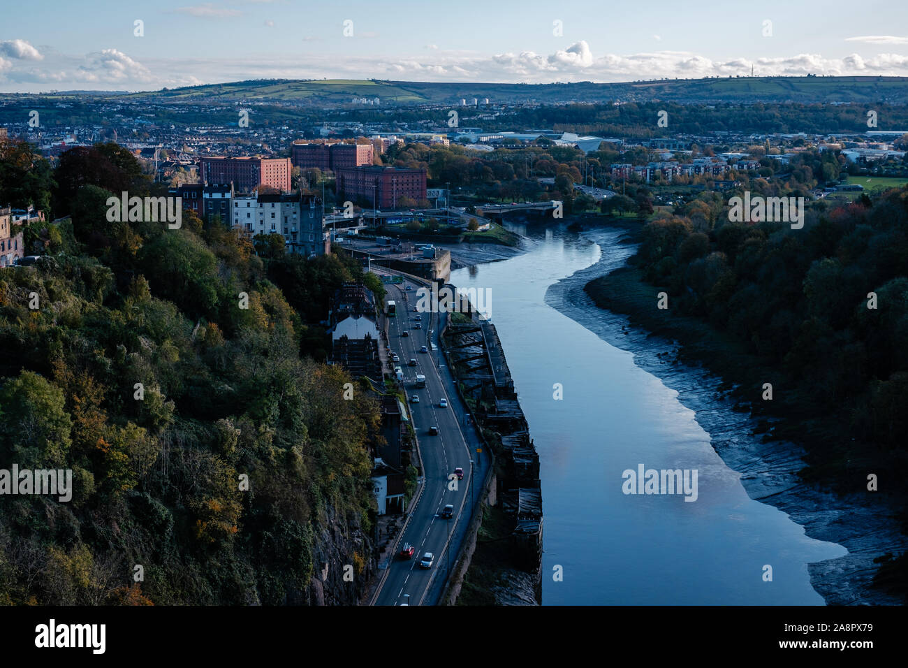 Der Fluss Avon, Avon Gorge Stockfoto