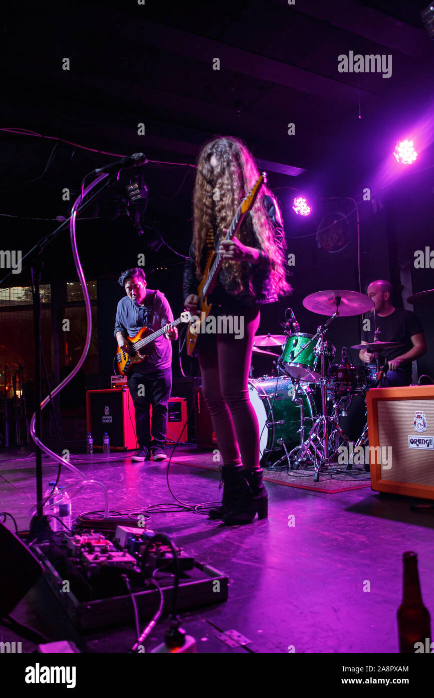 Manchester, Großbritannien. 4. Oktober, 2019. Kolben, Gorilla Riot und Hannah wicklund an der Planet Rock Roadstars Tour an der Rebellion in Manchester. Stockfoto