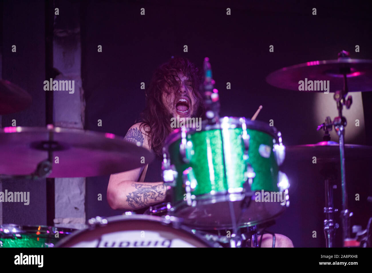 Manchester, Großbritannien. 4. Oktober, 2019. Kolben, Gorilla Riot und Hannah wicklund an der Planet Rock Roadstars Tour an der Rebellion in Manchester. Stockfoto