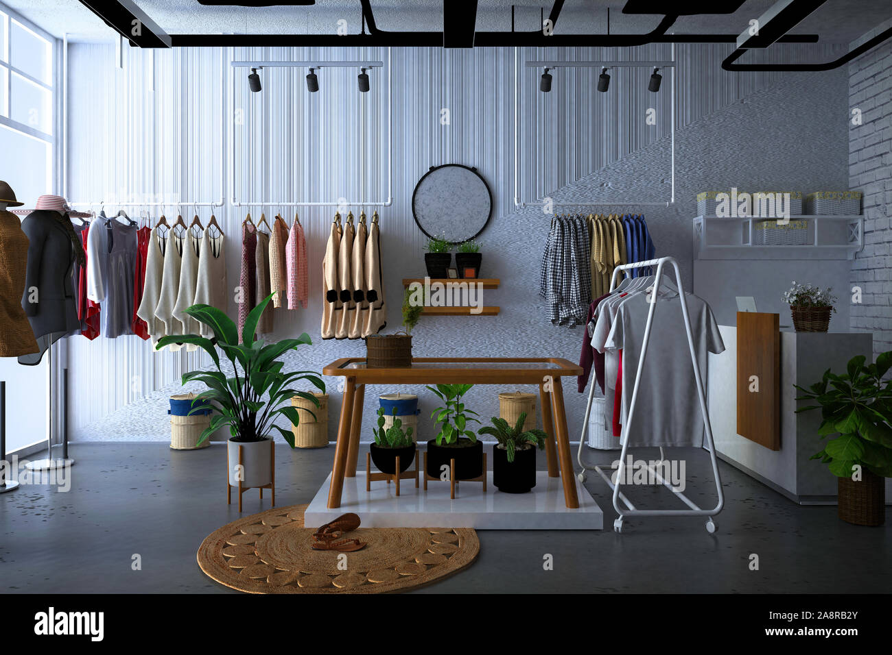 3D-Render Mode Shop Stockfoto