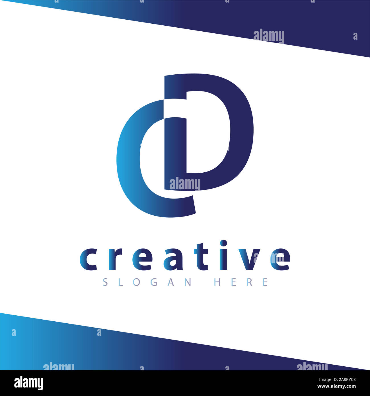 CD Initial logo vector Template Stockfoto