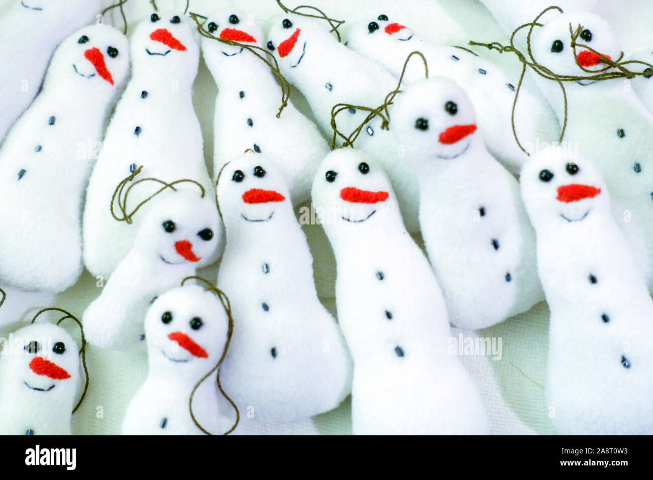 Schneemänner Weihnachten Dekoration Stockfoto