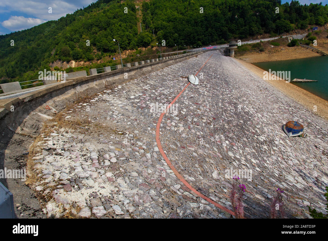 Der See (Stausee) in Bitola, Mazedonien Stockfoto