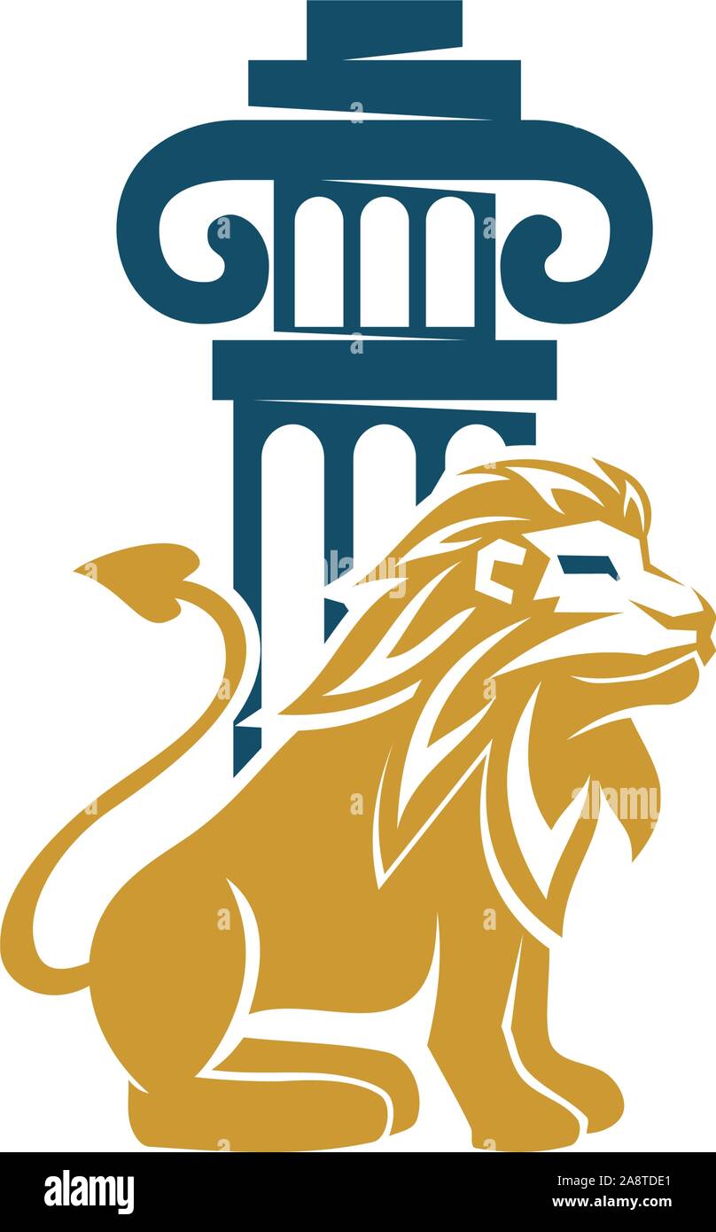 Lion Logo Design Symbol Abbildung Vorlage Vektor isoliert Stock Vektor