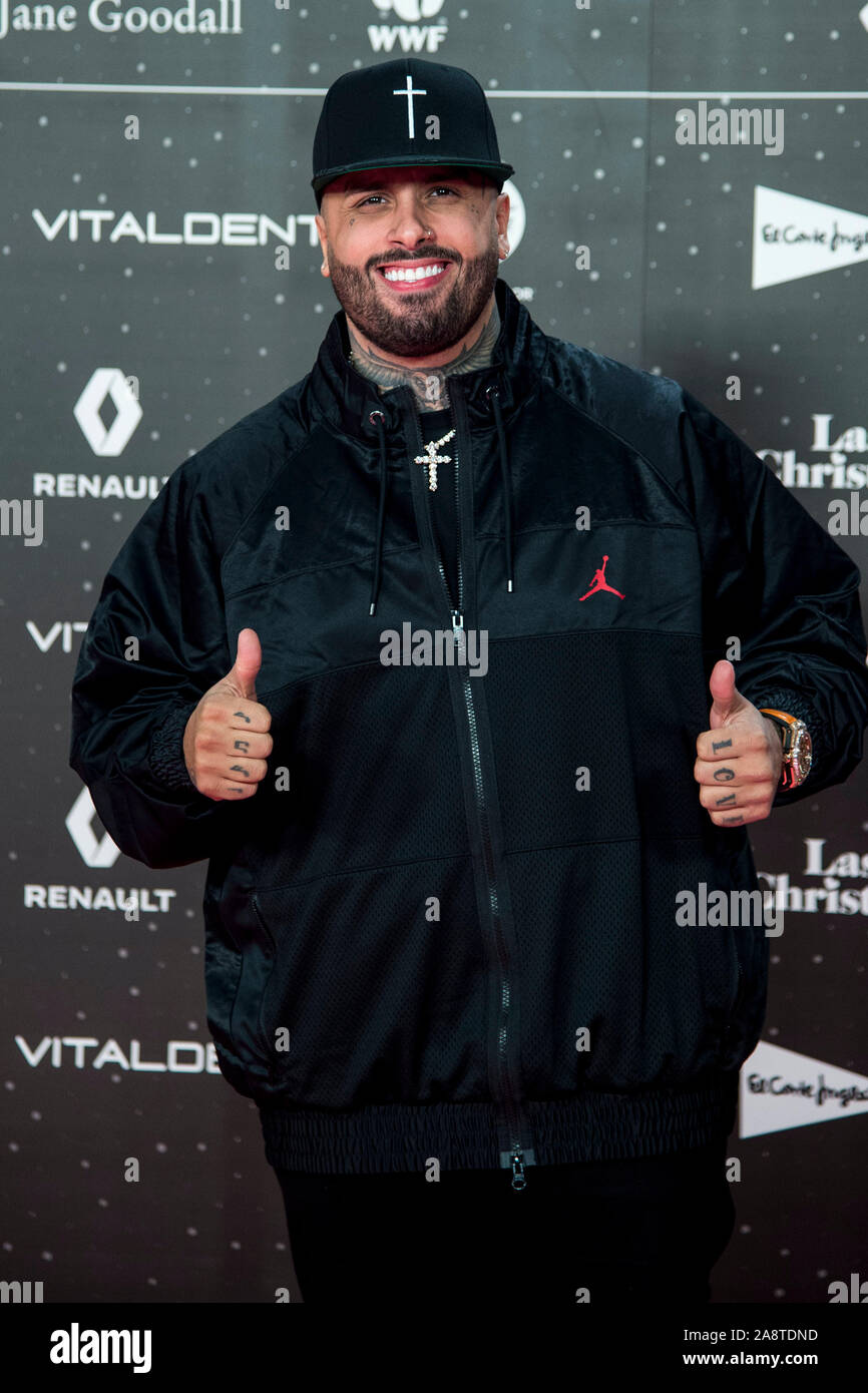 Madrid, Spanien. 08 Nov, 2019. Nicky Stau an der Los 40 Music Awards 2019 an der WiZink Center. Madrid, 08.11.2019 | Verwendung der weltweiten Kredit: dpa/Alamy leben Nachrichten Stockfoto