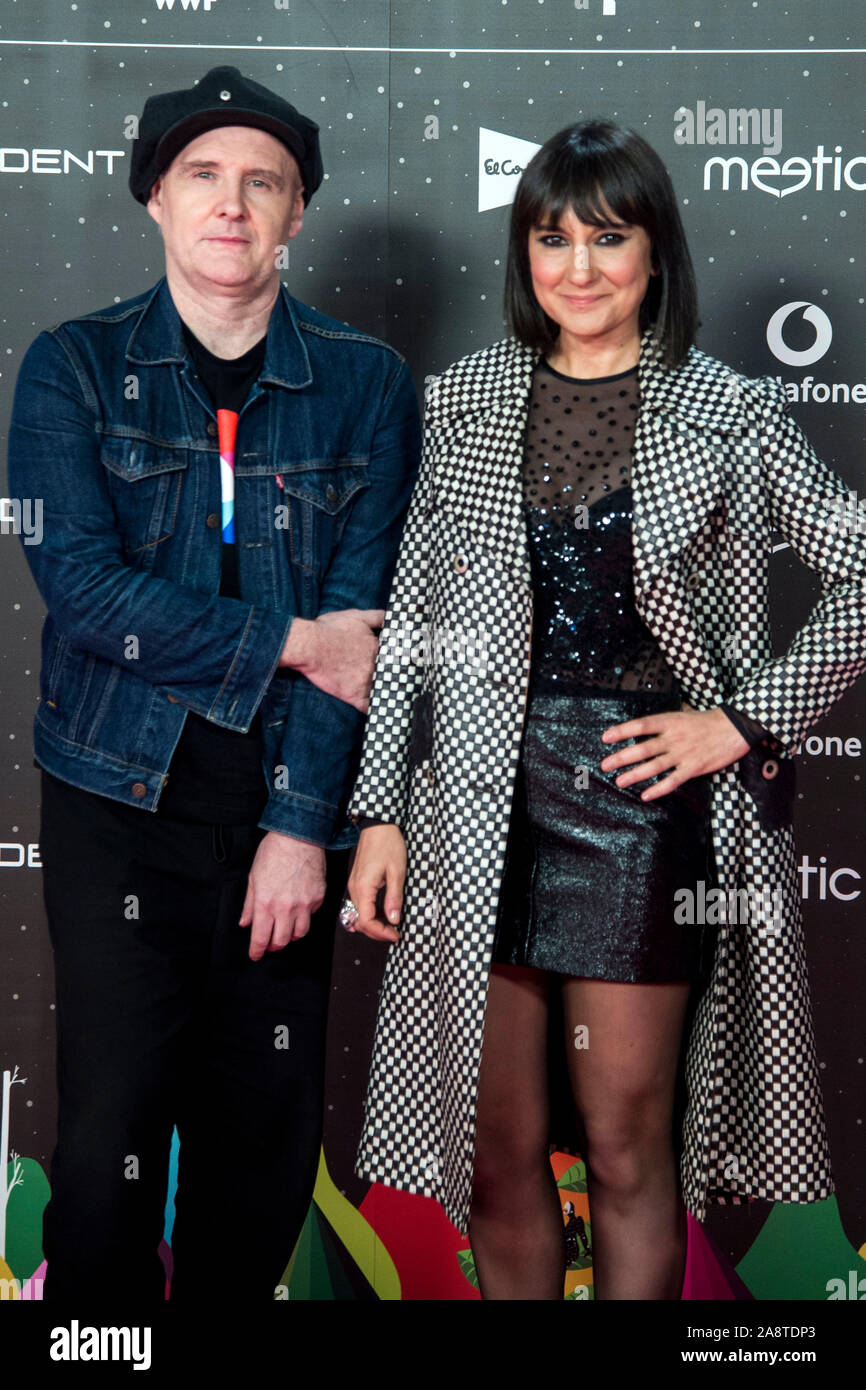 Amaral am Los 40 Musik Preisverleihung 2019 an der WiZink Center. Madrid, 08.11.2019 | Verwendung weltweit Stockfoto