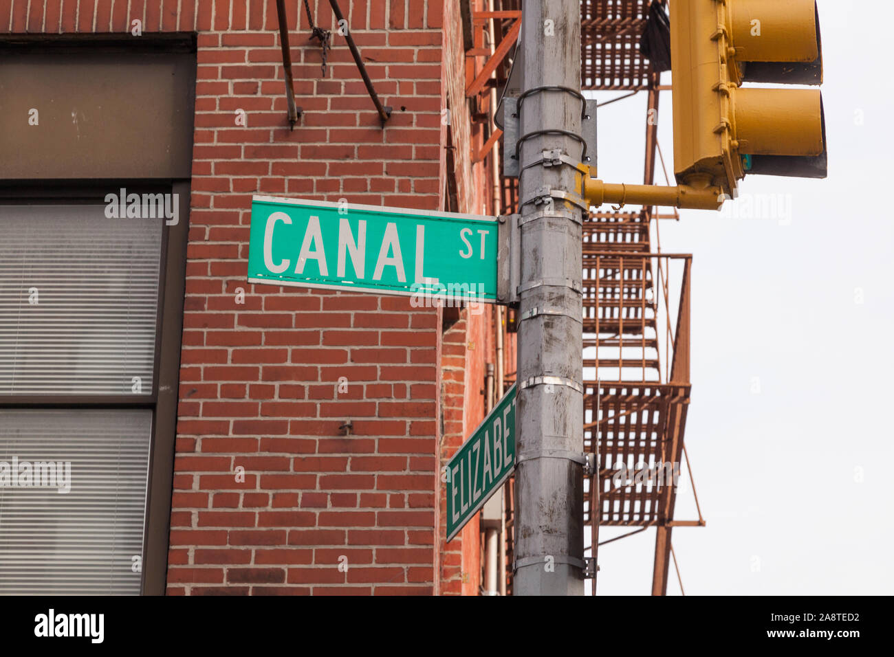 Canal Street, Chinatown, New York City, Vereinigte Staaten von Amerika. Stockfoto