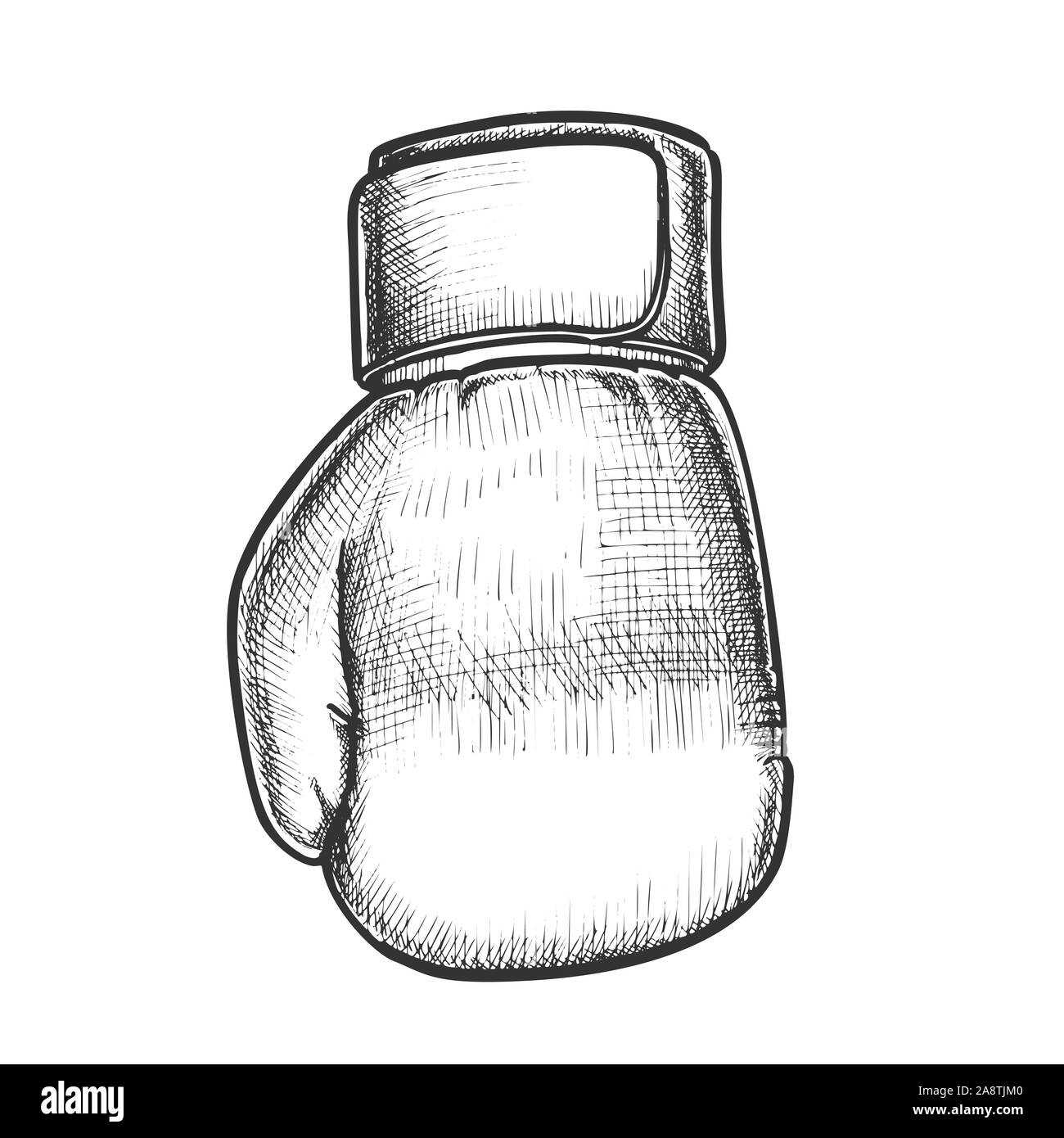 Boxhandschuh schützen Sportliche Tuch Retro Vektor Stock Vektor