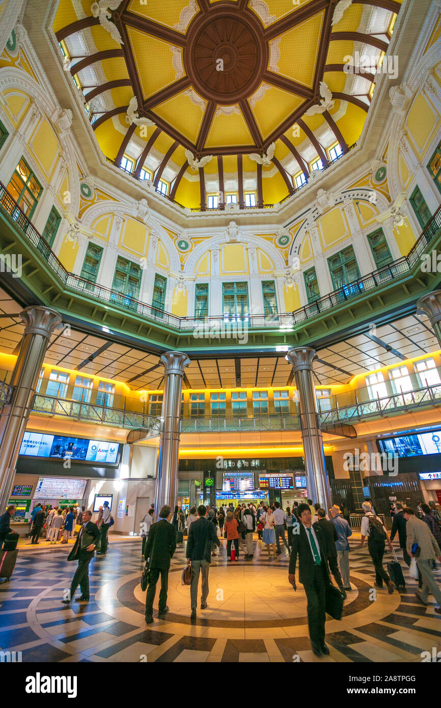 Tokyo Station, Geschäftsviertel Marunouchi, Chiyoda Bezirk, Tokyo, Japan, Asien Stockfoto