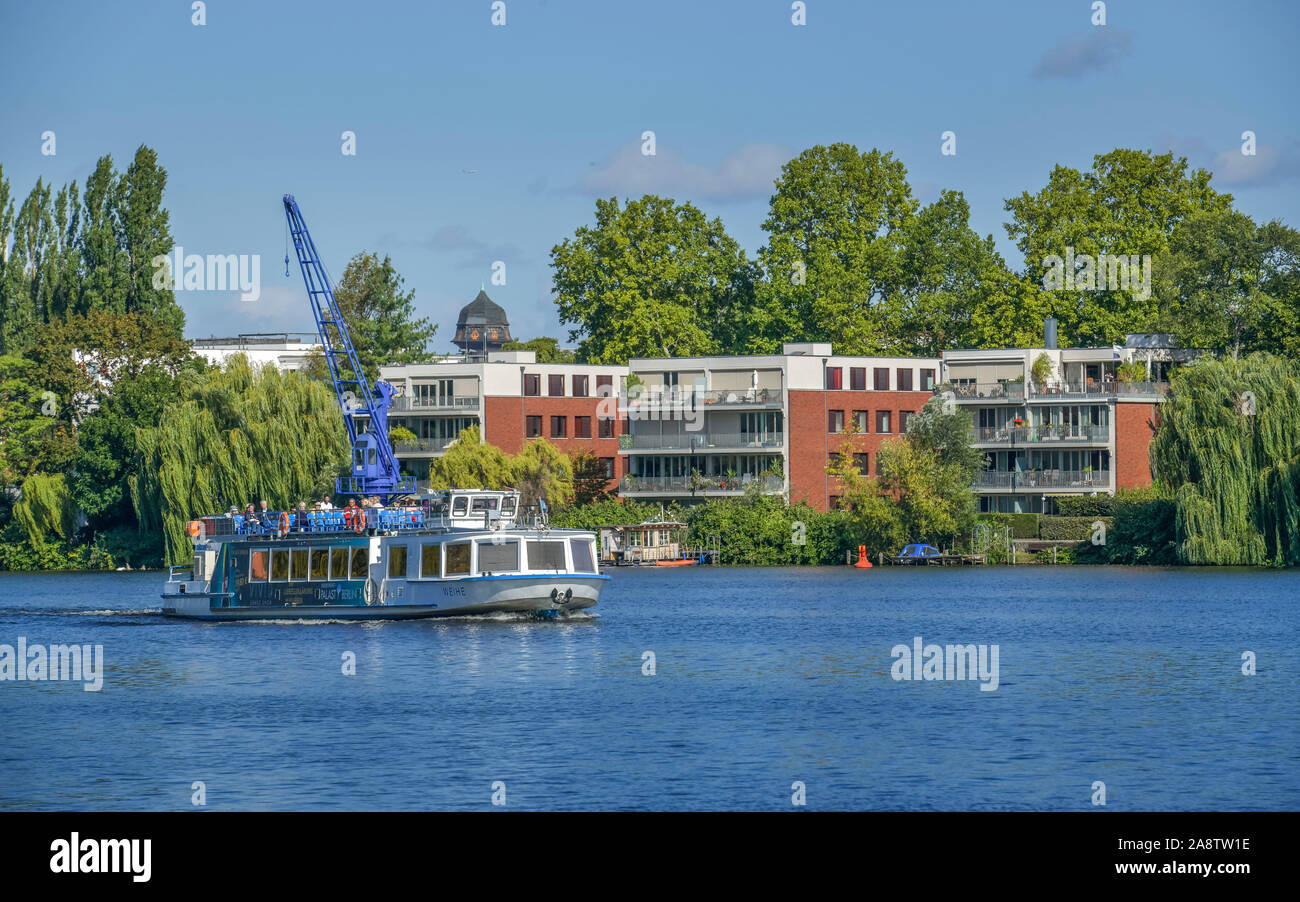 Neubauten, Alt-Stralau, Stralau, Friedrichshain, Berlin, Deutschland Stockfoto