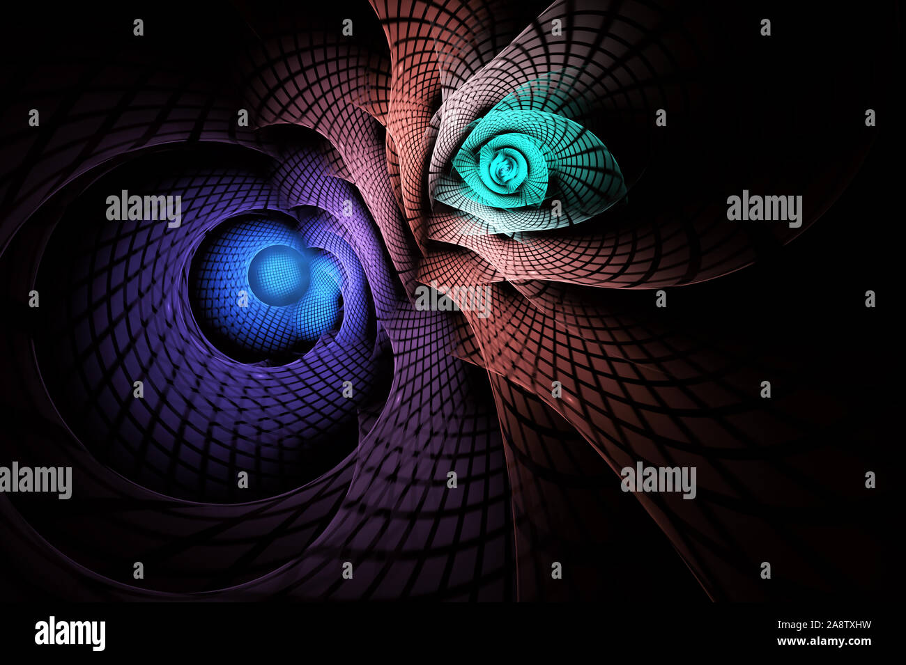 Fraktale Farbe Hintergrund für den Einsatz in Kreativität und Design Projekte. Stockfoto
