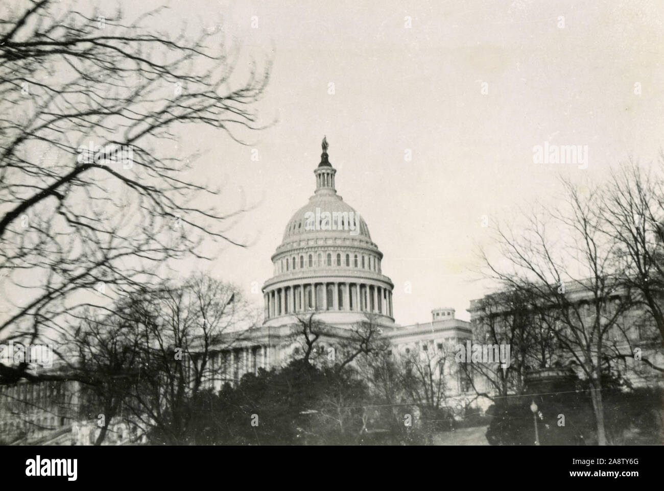 Blick auf das Capitol in Washington, DC, USA 1900 Stockfoto
