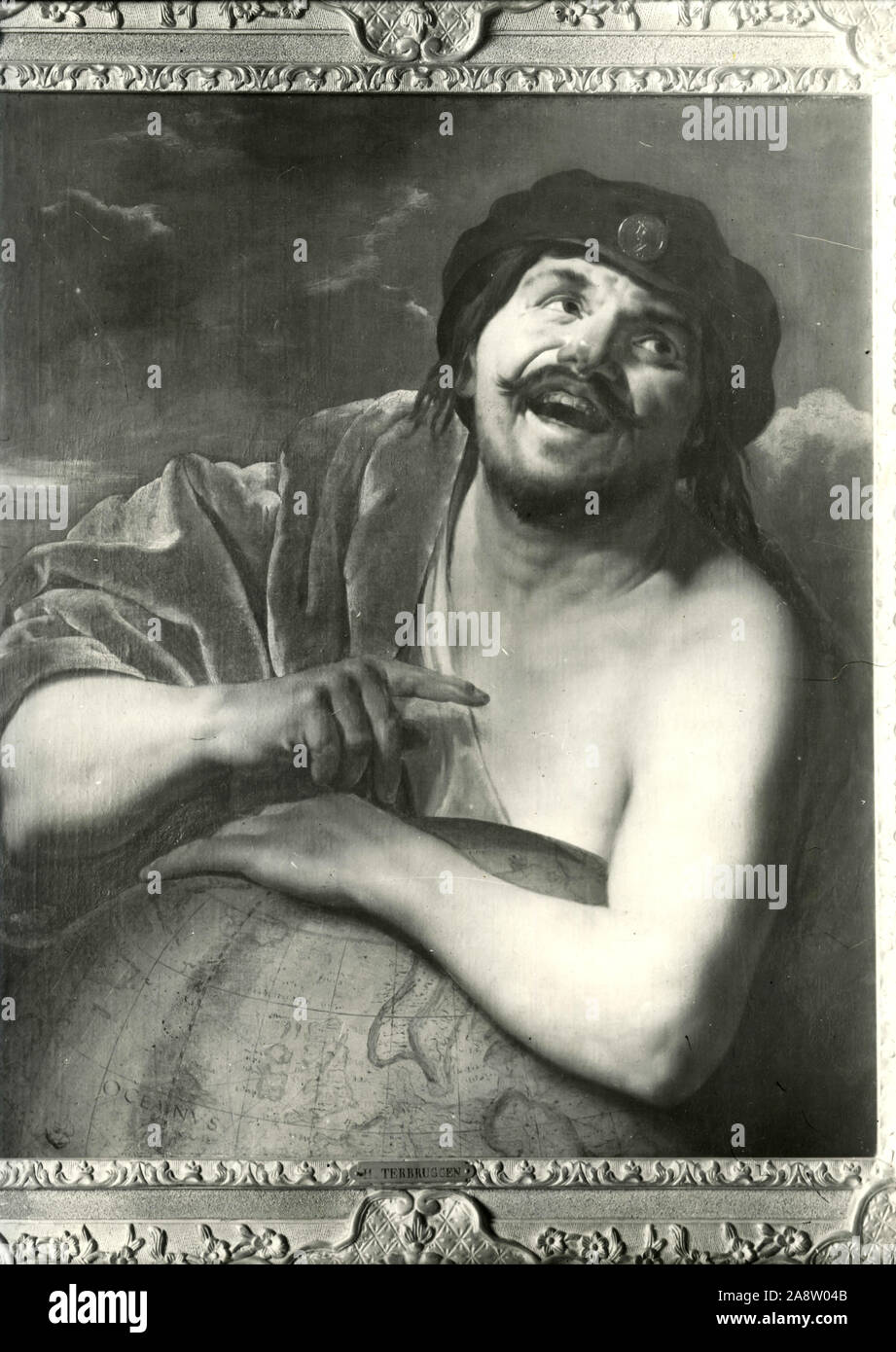 Democritus, Gemälde von niederländischen Künstlers Hendrick ter Brugghen, 1930er Jahre Stockfoto