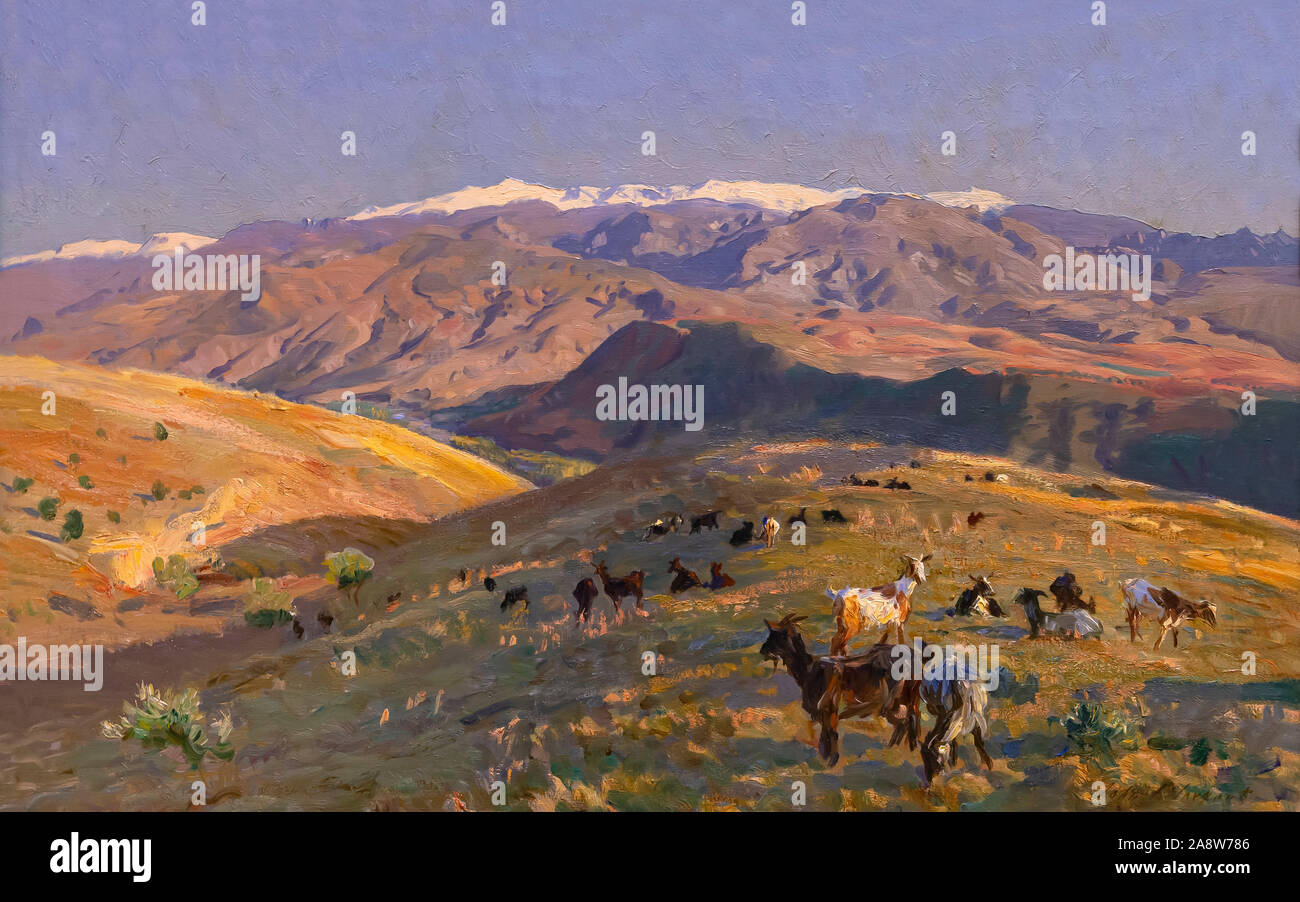 Sierra Nevada, John Singer Sargent, 1912, Realist Stockfoto
