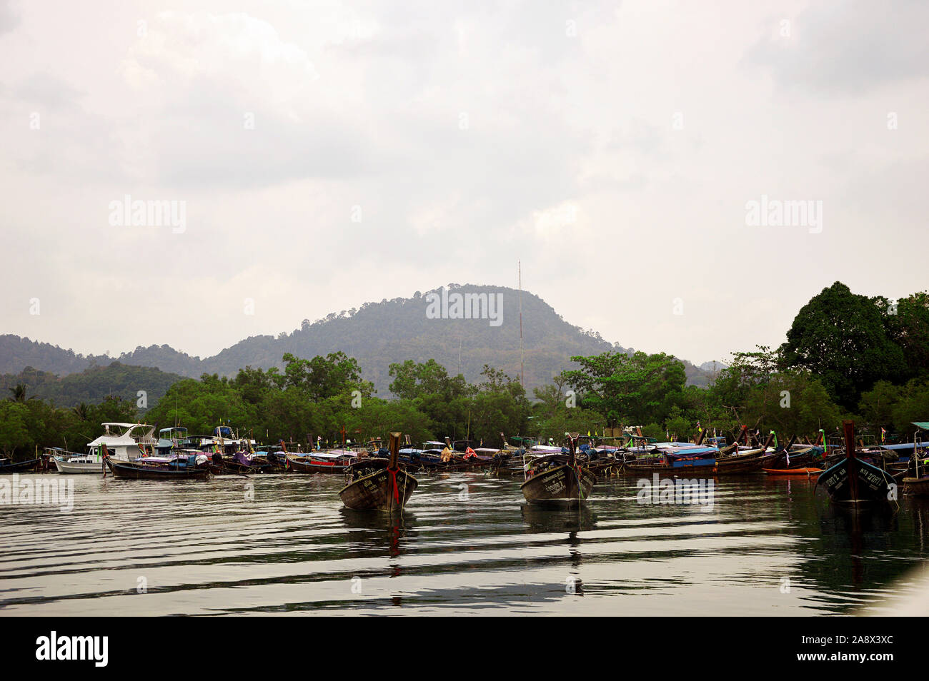 Bootstransport in Krabi Thailand Stockfoto