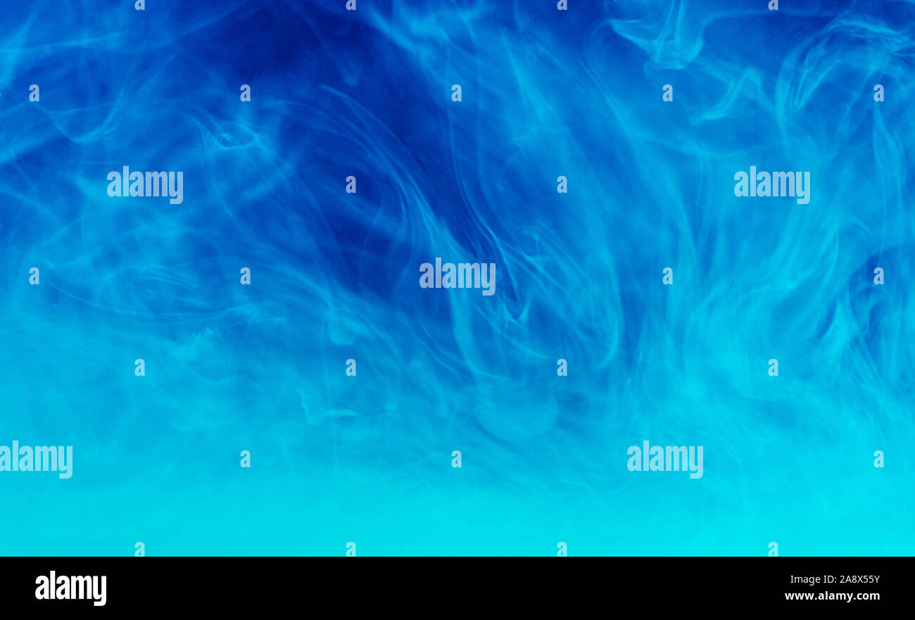 Farbe pigment Rauch in Wasser. Zusammenfassung Hintergrund. Stockfoto